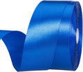 1 1/2 Inch Royal Blue Solid Satin Ribbon, 50 Yards Craft Fabric Ribbon for Gift Wrapping Floral Bouquets Wedding Party Decoration