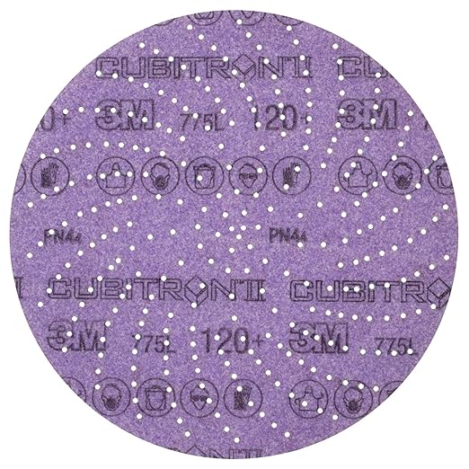 3M Xtract Cubitron II Hookit Clean Sanding Film Disc 775L, 180+, 5 in, Pack of 50 Hook and Loop Sanding Discs for Paint Preparation and Removal, General Sanding, Refining, Blending, and Featheredge