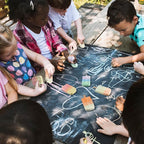 24 Pcs Ice Cream Sidewalk Chalk Set Multicolor Party Favors Bulk Washable Safe Outdoor Chalk for Kids Adults Fun Summer Playground Outdoor Activities Painting on Chalkboard Blackboard