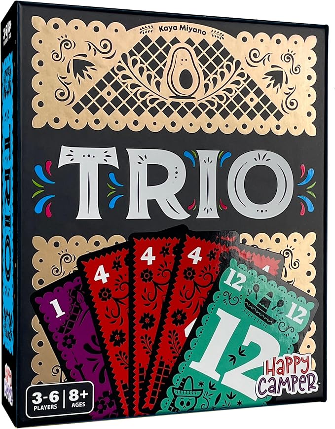 Happy Camper - Trio | Hottest New Family Game | Award-Winning | Game-of-The-Year | Perfect Stocking Stuffer | Great for Parties | 3-6 Players | Ages 8+