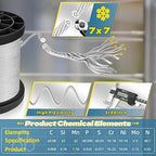 316 Stainless Steel Cable, 1000FT 1/32IN Wire Rope with 250Pcs Aluminum Sleeves Stops, for String Lights Hanging, Clotheslines, Trellis Wire
