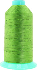 Mandala Crafts Bonded Nylon Thread Apple Green Heavy Duty Sewing Threads - 800 YDs Size 207 630D T210 Tex 210 Thread for Leather Jeans Weaving Outdoor Marine Upholstery Threads