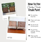 Chalky Chicks All-in-One Chalk Paint for Furniture or Cabinet - 16 Fl Oz - Matte Finish Rain Drop (Light Blue) for Metal, Wood Furniture Paint - No Sanding All-in-One for Home Decor & Crafts, USA Made