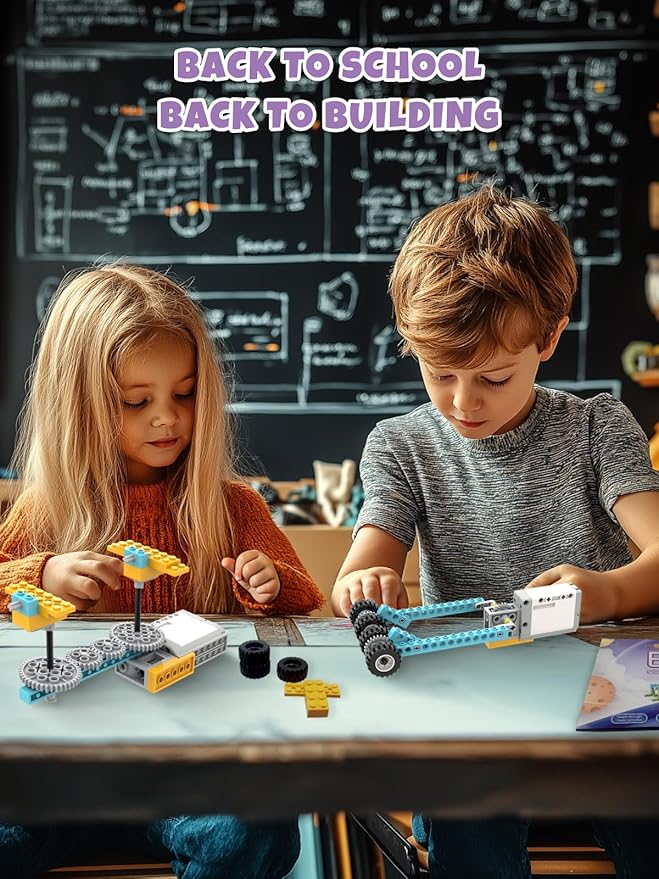 50-in-1 STEM Building Toys for Kids Aged 6-12: 50 Models Science Educational Engineering Blocks Project Kit, Creative Learning Activities for Boys & Girls, for Ages 6-8 8-12