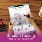 Tracing Paper 9 x 12 Inch - 50 Sheets 41lb/63gsm Transparent Vellum Paper for Sketching, Preliminary Drawing, Drafting & Overlays - Premium Translucent Tracing Paper for Pencil, Marker and Ink
