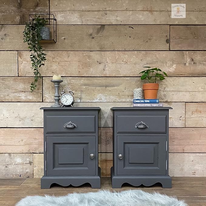 Dixie Belle Paint Company Chalk Finish Furniture Paint - Gravel Road (32oz) - Matte Warm Gray Chic Chalk Mineral DIY Furniture Paint