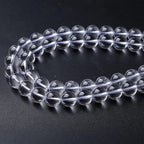 AAAAA Natural Clear White Crystal Quartz Beads Round Loose Spacer Beads for Jewelry Making DIY Bracelets Crystal Energy Healing Power Stone 60pcs 6mm 15 Inch