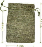 Palmhomee Pack of 25 Burlap Gift Bags with Drawstring Linen Jewelry Pouches Wedding Hessian Jute Bags for Birthday Jewelry and Treat Pouches Party Wedding Favors Gift Art and DIY Craft (4x5.6 Inch,