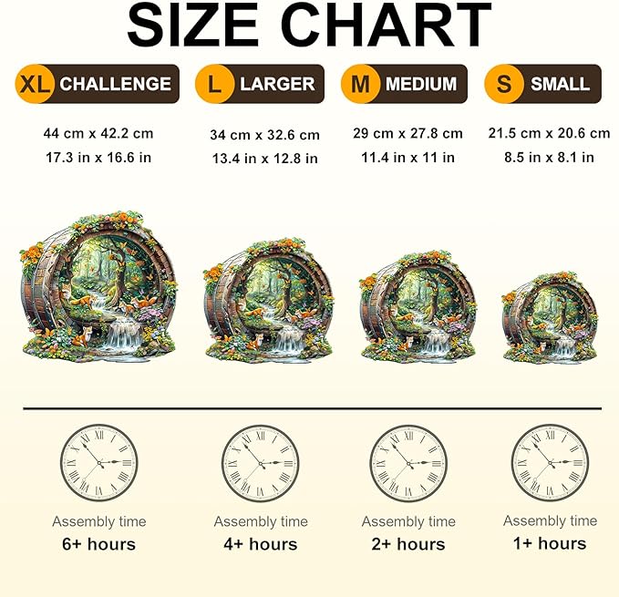 Wooden Puzzles for Adults, Fox Wooden Jigsaw Puzzle for Adults, 440 PCS Unique Animal Shape Wood Puzzles Adult, Birthday Party Gifts for Friends & Family Leisure Time Game Home Decor (XL-17.3*16.6in)