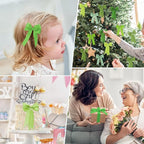 1-1/2 Inch Green Satin Ribbons for Crafts, 6 Rolls Single-Faced Green Assorted Ribbons for Gift Wrapping Flower Bouquet Wedding Invitations Bridal Shower Hair Bows Garland Party Decor