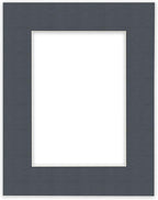 Craig Frames B573 Pre-cut Mat Board for 9x11 Print, 11x14, Graphite Black