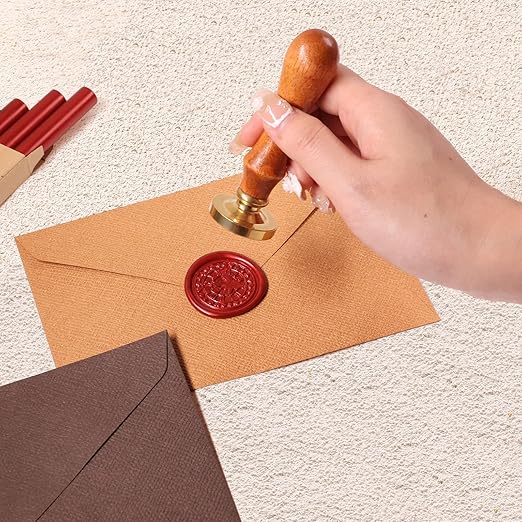 Glue Gun Sealing Wax Sticks for Wax Seal Stamp - Metallic Rose Pink, Great for Wedding Invitations, Cards Envelopes, Snail Mails, Wine Packages, Christmas Gift Ideas, Pack of 10