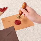 Glue Gun Sealing Wax Sticks for Wax Seal Stamp - Metallic Copper Rusty Gold, Great for Wedding Invitations, Cards Envelopes, Snail Mails, Wine Packages, Christmas Gift Ideas, Pack of 10