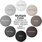 12 Colors Fabric Covered Button Twist Pins Dust Ruffle Pins- for Sofa，Upholstery，Armchair Caddies, Armrest Covers,Bed Skirts, Slipcovers, Headliners (Black, 24)