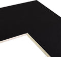 Craig Frames B221 Pre-cut Mat Board for 5x7 Print, 8x10, Smooth Black