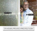 HIDBEA 3D Window Privacy Film - Rainbow Decorative Clings, Heat Control Vinyl Glass Tint, Mosaic Patterns - 17.5 x 78.7 Inches