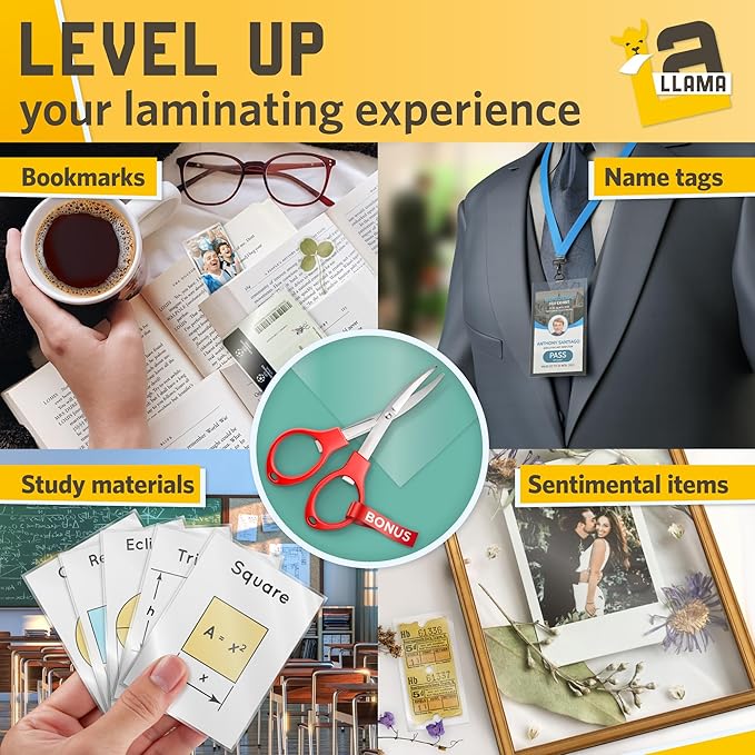 50 Pack Thermal Laminating Pouches 9” x 14.5”, 3 Mil Thick, Suited for Legal Size Laminating Sheets 8.5 x 14