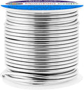 Mandala Crafts 12 Gauge Anodized Aluminum Craft Wire for Jewelry Making - 60 FT Colored Flexible Silver Tone Wire - Bendable for Bonsai Armature Crafting Sculpting