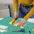 Headley Tools Thickened 18 x 24 Inch Self Healing Sewing Cutting Mat, A2 Rotary Cutting Sewing Mat for Crafts, Double Sided 5-Ply Table Cutting Board for Fabric Quilting Leather Hobby, (Green)