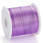 12 Gauge Light Purple Aluminum Craft Wire (105FT) - Anodized for Jewelry Making, Beading Floral, Plant Gardening, Sculpting & Modeling Craft Wire (Light Purple #22, 2mm)