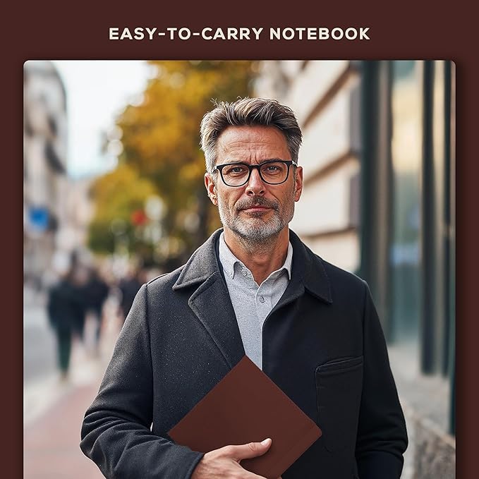 Beechmore Books Square Sketchbook – 8x8 Premium Vegan Leather Bound Large Sketch Book Hardcover with 156 Thick 160gsm Perforated Ivory Pages, Blank Sketch Pad, Gift Boxed Back Pocket, Ribbon Bookmark