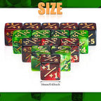 Sumind 48 Pcs Magic Life Counter Dice -1/+1 Counters Commander Buff Tokens 6 Sided Dice Loyalty Life Gifts Compatible with MTG CCG TCG Cards Gaming Accessory (Delicate Style)