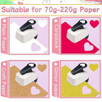 Heart Hole Punch 1 inch Heart Punch for Crafts Hearts Shaped Hole Puncher for Crafts Hearts Shape Paper Punch Craft Punches for Scrapbooking, Card Making