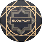 SLOWPLAY Nash Ceramic Poker Chips in Bulk, Casino Grade Ceramic 10-Gram Poker Chip for Texas Hold'em, 39mm Professional Chips Pack of 50 (Black)