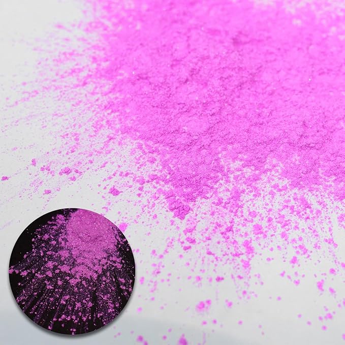 Ceya Highly Interference Mica Powder, 1.8oz/ 50g Orchid Violet Chrome Nail Powder, Cosmetic Grade Pearlescent Effect Color Shift Pigment for Epoxy Resin, Makeup, Nail Art, Soap, Candle, Slime, Paint