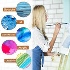 MECCANIXITY Canvas Boards for Painting, 4x4 Cotton Blank Primed Art Canvas Panels Acid-Free for Painting Supplies Oil Acrylic Tempera Watercolor Pouring Paint Artists(White, Pack of 10)