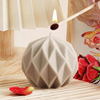 Diamond Ball Mold Ball Candle - Resin Casting Silicone Molds for Home Decor & Candle Making Wave Spiral Mold