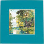 11x14 Mat for 8.5x11 Photo - Precut Teal Blue Picture Matboard for Frames Measuring 11 x 14 Inches - Bevel Cut Matte to Display Art Measuring 8.5 x 11 Inches - Acid Free Pack of 100 MATS