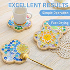 Mosaic Crystal Grout, Mosaics Tile Tools, Mosaic Tile Accessories – Essential for Handmade Grouting and Perfect for DIY Craft Projects (White, 17.6oz)