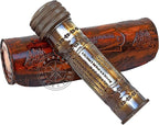Handmade Brass Kaleidoscope Engraved Nautical Kids Gift with Antique Leather Case Educational Gift Vintage Decor Collection