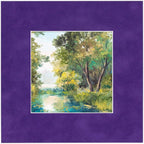 Pack of 25 Acid Free 11x14 Mats Bevel Cut for 8.5x11 Photos - Purple Crocus Suede Precut Matboards For Pictures, Photos, Framing - 4-ply Thickness