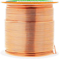 Mandala Crafts 22 Gauge Anodized Aluminum Craft Wire for Jewelry Making - 100 FT Colored Flexible Copper Tone Wire - Bendable for Bonsai Armature Crafting Sculpting
