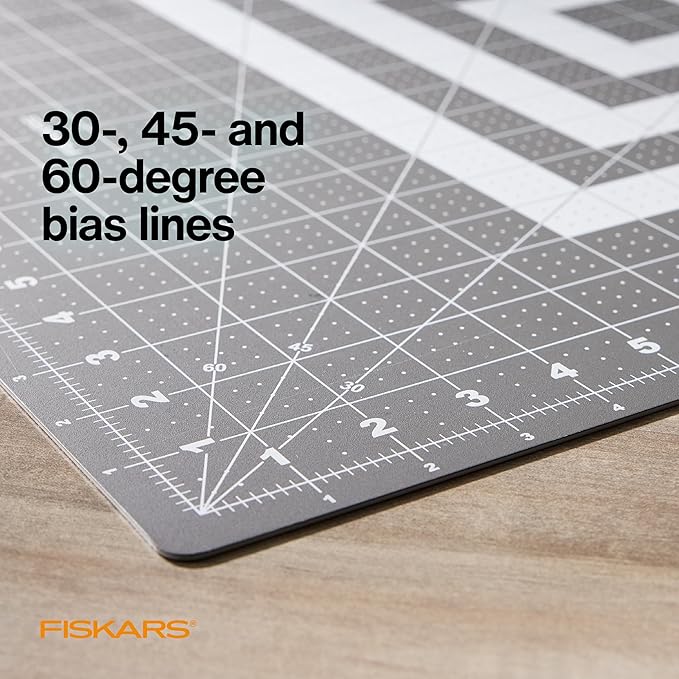 Fiskars Self Healing Cutting Mat for Quilting, Arts and Crafts, 24" x 36" Grid, Sewing Mat, Craft Cutting Board, Sewing Supplies and Quilting Tools