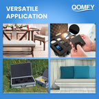 QOMFY 6" Height x 18" Width x 42" Length Charcoal Upholstery Foam Sheet | Made in USA | Multi-Purpose Foam for Upholstery, DIY, Packaging & Acoustic Projects