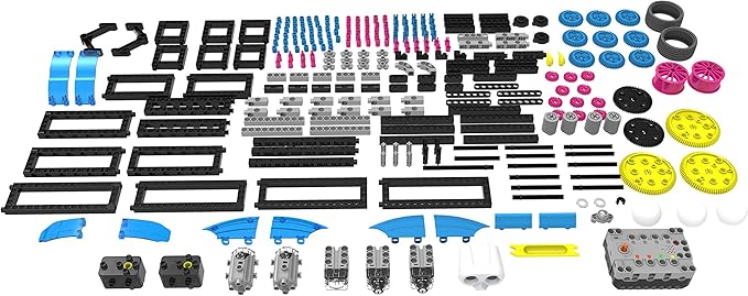 Thames & Kosmos Robotics Workshop Model Building & Science Experiment Kit | Build & Program 10 Robots with Ultrasonic Sensors | Program & Control with App for iOS & Android