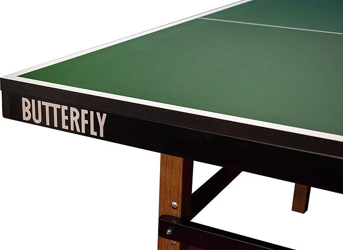 Butterfly Nippon 22 Ping Pong Table—Indoor Rollaway Table Tennis Table—Built Like A Tank—for Tournament, Club, Home Game Room, Institution—Professional Ping Pong Net Included—Playback Option