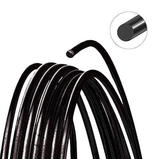 The Beadsmith Wire Elements Craft Wire – Tarnish Resistant, Soft Temper, Round, Black Color – 0.32mm, 28 Gauge, 40 Yard Spool – Jewelry Making, Wire Wrapping, Floral, & Other DIY Crafts