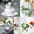 AmyHomie Artificial Flowers White Rose 100pcs Real Looking Fake Roses w/Stem for DIY Wedding Bouquets Centerpieces Arrangements Party Baby Shower Home Decorations