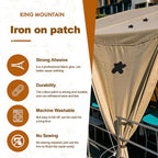 Iron on Patches, 8 Pieces Iron on Canvas Patches, Fabric Patches for Couch, Tent, Clothing, Seat, Canvas Repair Decorating Kit 3.7" by 4.9" (9.5 cm x 12.5 cm, Black)