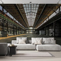wall26 Industrial Interior of an Old Factory Building Removable Wall Mural | Self-Adhesive Large Wallpaper - 120x168 inches