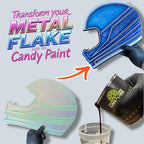 LiME LiNE Sprayable Metal Flake Paint Additive: Solvent Resistant Glitter for Automotive Custom Painting (Red)