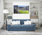 SpiritualHands Tottenham Hotspur Stadium Tempered Glass Wall Art Painting for Living Room, Tempered Glass Modern Prints Decor, Large Vivid Color Panel for Bedroom, Kitchen, or Office