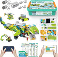 Coding Robot Kit for Kids Ages 6+, 200+ in 1 APP Control Dinosaur Robot Toy, Educational Scratch Program Robotic Kit with 47 Video Courses,Birthday Children's Day Gift for Boys Girls(600 Blocks)