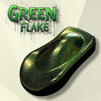 LiME LiNE Sprayable Metal Flake Paint Additive: Solvent Resistant Glitter for Automotive Custom Painting (Green)