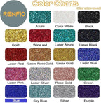 Renfio Ultra Fine Glitter Powder Metallic Resin Glitter 2.11 Oz (60g) PET Flakes Crafts Sequins 1/128" 0.008" 0.2mm Epoxy Chips Flakes for Tumblers Slime Roses Decoration - Deep Ocean