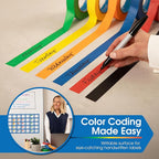 SPARTAN INDUSTRIAL - 1" X 60 yd Blue Tape - 6 Colored Masking Tape Rolls for Home, Office, School Use - No Residue, 5.5 Mil